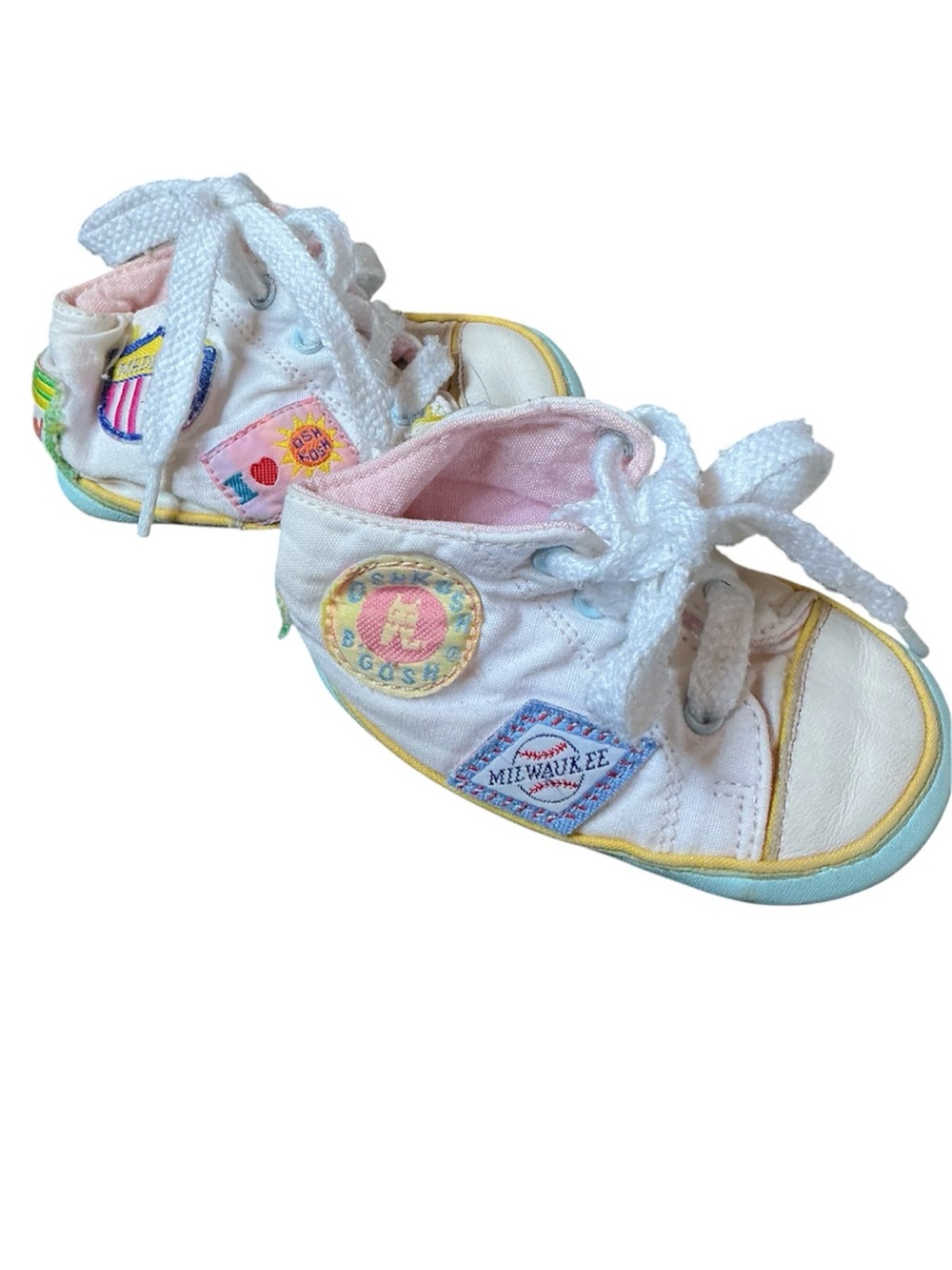 80s Vintage Oshkosh Crib Shoes